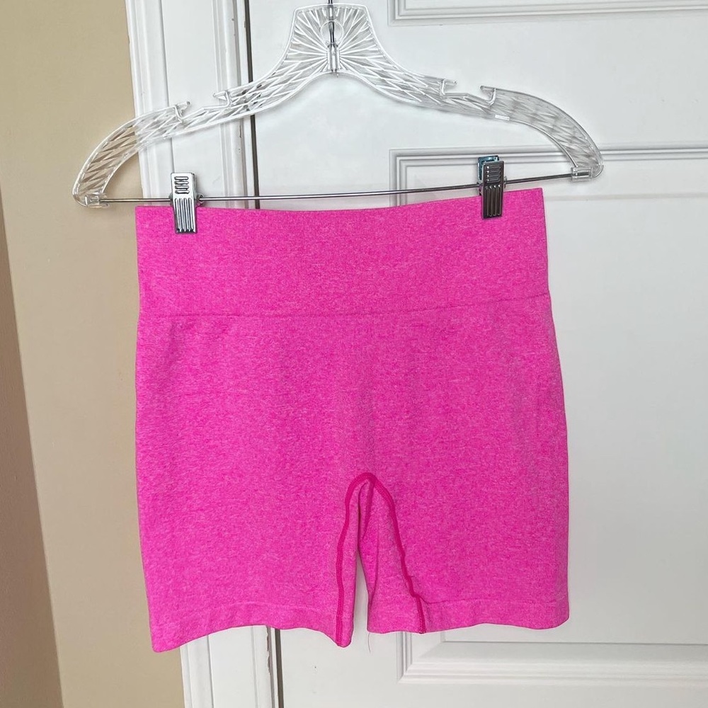 hot pink biker shorts